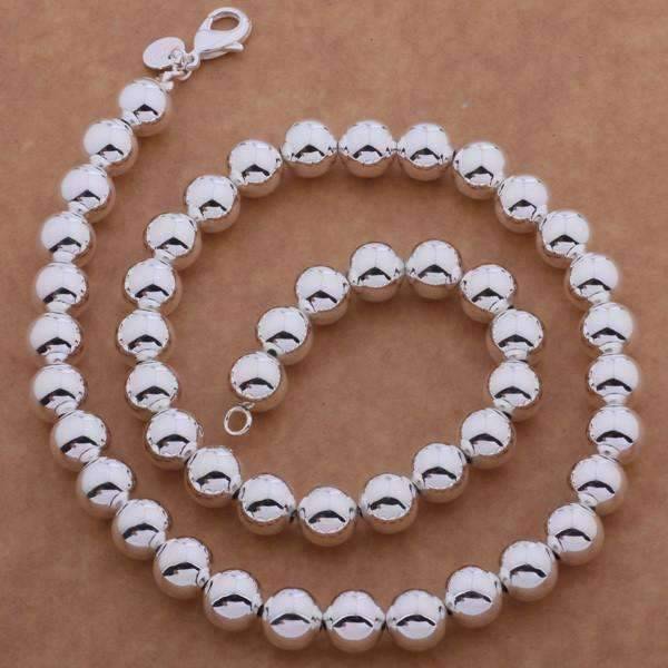 Feshionn IOBI Necklaces Silver ON SALE - Bold Beads Sterling Silver Necklace