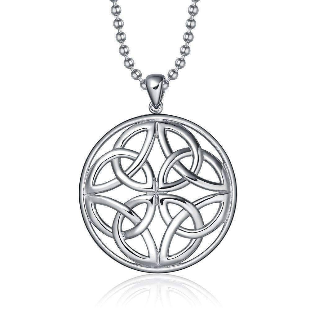Feshionn IOBI Necklaces Silver ON SALE - Trinity Celtic Knot Pendant Necklace