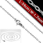 Feshionn IOBI Necklaces Stainless Steel / 23 inch Mini Oval Link Style Stainless Steel Necklace Chain 18 or 23 inches