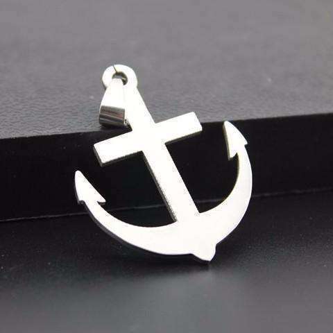 Feshionn IOBI Necklaces Stainless Steel Classic Mariner's Anchor Stainless Steel Necklace