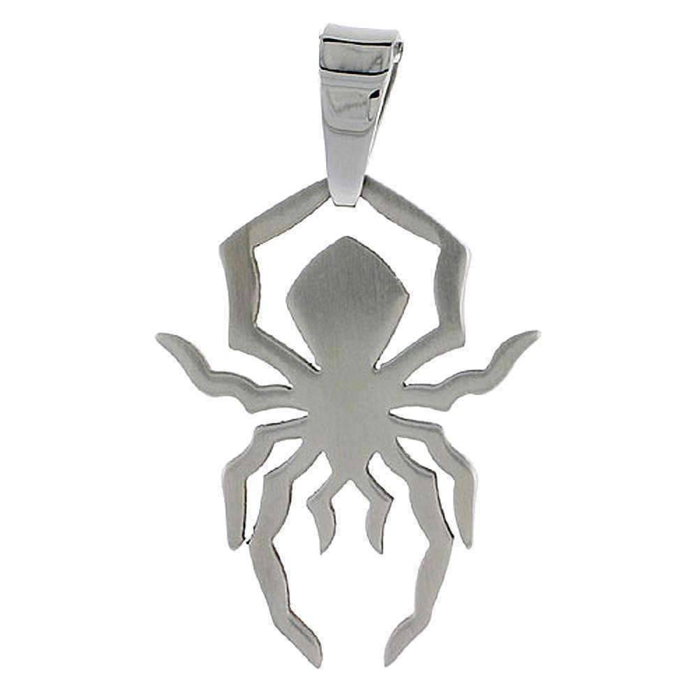 Feshionn IOBI Necklaces Stainless Steel Spider Pendant Stainless Steel Necklace
