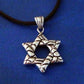 Feshionn IOBI Necklaces Traditional Oxygenated Star of David Necklace for Men or Women
