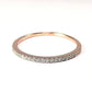 Feshionn IOBI Rings 4 / 18K Rose Gold Lillianne .22CT Pavé Band IOBI Cultured Diamond Ring