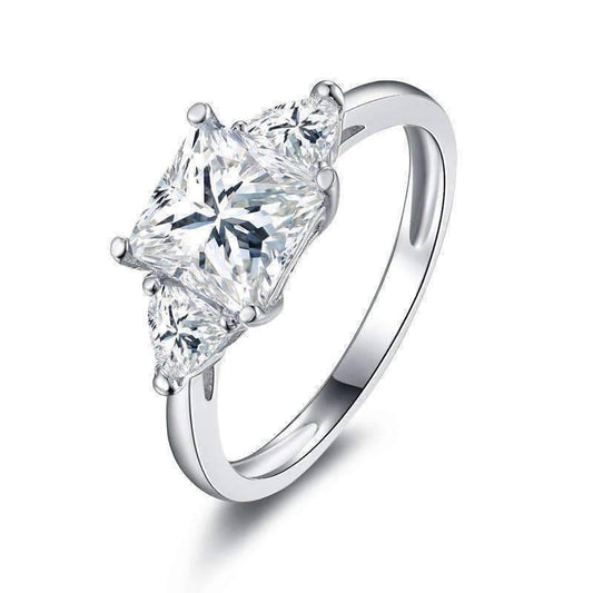 Feshionn IOBI Rings 5 Grace 1.6CT Three Stone IOBI Cultured Diamond Ring