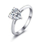 Feshionn IOBI Rings 5 / Platinum Lissette 1.5CT Heart Solitaire IOBI Cultured Diamond Ring