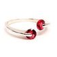 Feshionn IOBI Rings 6 / Magenta Pink ON SALE - Double Glimmer 2 Stone Ring - Choose Your Color