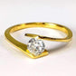 Feshionn IOBI Rings 6 Mia D'ora .50CT Tension Set Bypass IOBI Cultured Diamond Ring