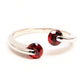 Feshionn IOBI Rings 6 / Ruby Red ON SALE - Double Glimmer 2 Stone Ring - Choose Your Color