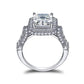 Feshionn IOBI Rings Aurelia 3CT Emerald Cut Halo IOBI Cultured Diamond Ring