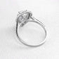Feshionn IOBI Rings Aurora 2CT Pear Cut Double Pavé Halo IOBI Cultured Diamond Ring