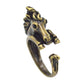 Feshionn IOBI Rings Bronze Wild West Horse Adjustable Animal Wrap Ring