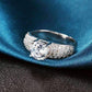 Feshionn IOBI Rings CLEARANCE - Bellazio 2.4 CT Simulated Diamond Pavé Ring ~ Platinum or Rose Gold