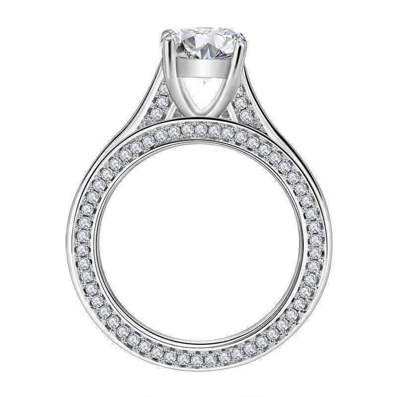 Feshionn IOBI Rings CLEARANCE - French Cathedral Set 1.25ct CZ Solitaire Engagement Ring