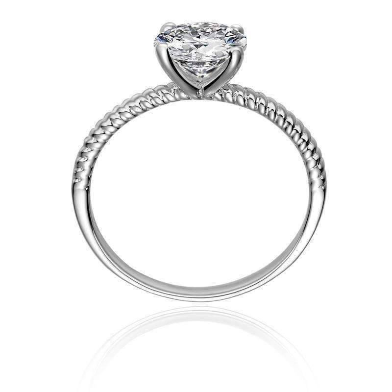 Feshionn IOBI Rings Désirée 1.25CT Round Cut Solitaire IOBI Cultured Diamond Ring