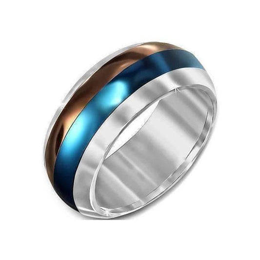 Feshionn IOBI Rings "Dizzy Stripes" Spinner Ring