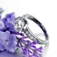 Feshionn IOBI Rings Eternal Love CZ Solitaire Stainless Steel Engagement Ring