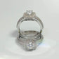 Feshionn IOBI Rings Felicity 1CT Round Cut Pavé and Milgrain Halo IOBI Cultured Diamond Ring