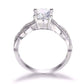 Feshionn IOBI Rings Francesca 1CT Round Twisted Pavé Band IOBI Cultured Diamond Wedding Ring Set