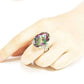 Feshionn IOBI Rings Imperial Splendor Genuine Rainbow Fire Mystic Topaz 30CT IOBI Precious Gems Ring