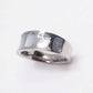 Feshionn IOBI Rings Mother of Pearl Shell Inlaid Stainless Steel Band Ring