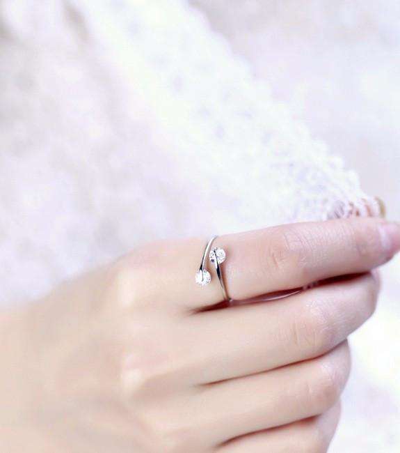 Feshionn IOBI Rings ON SALE - Double Glimmer 2 Stone Ring - Choose Your Color