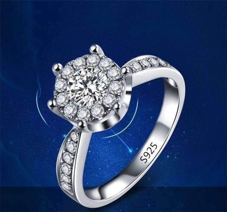 Feshionn IOBI Rings ON SALE - L'Amour 2.6 CT Cluster Set Simulated Diamond Solitaire Ring
