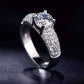 Feshionn IOBI Rings Platinum / 5 CLEARANCE - Bellazio 2.4 CT Simulated Diamond Pavé Ring ~ Platinum or Rose Gold