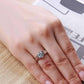 Feshionn IOBI Rings Veronique 2CT Round Semi-Bezel Set IOBI Cultured Diamond Solitaire Ring