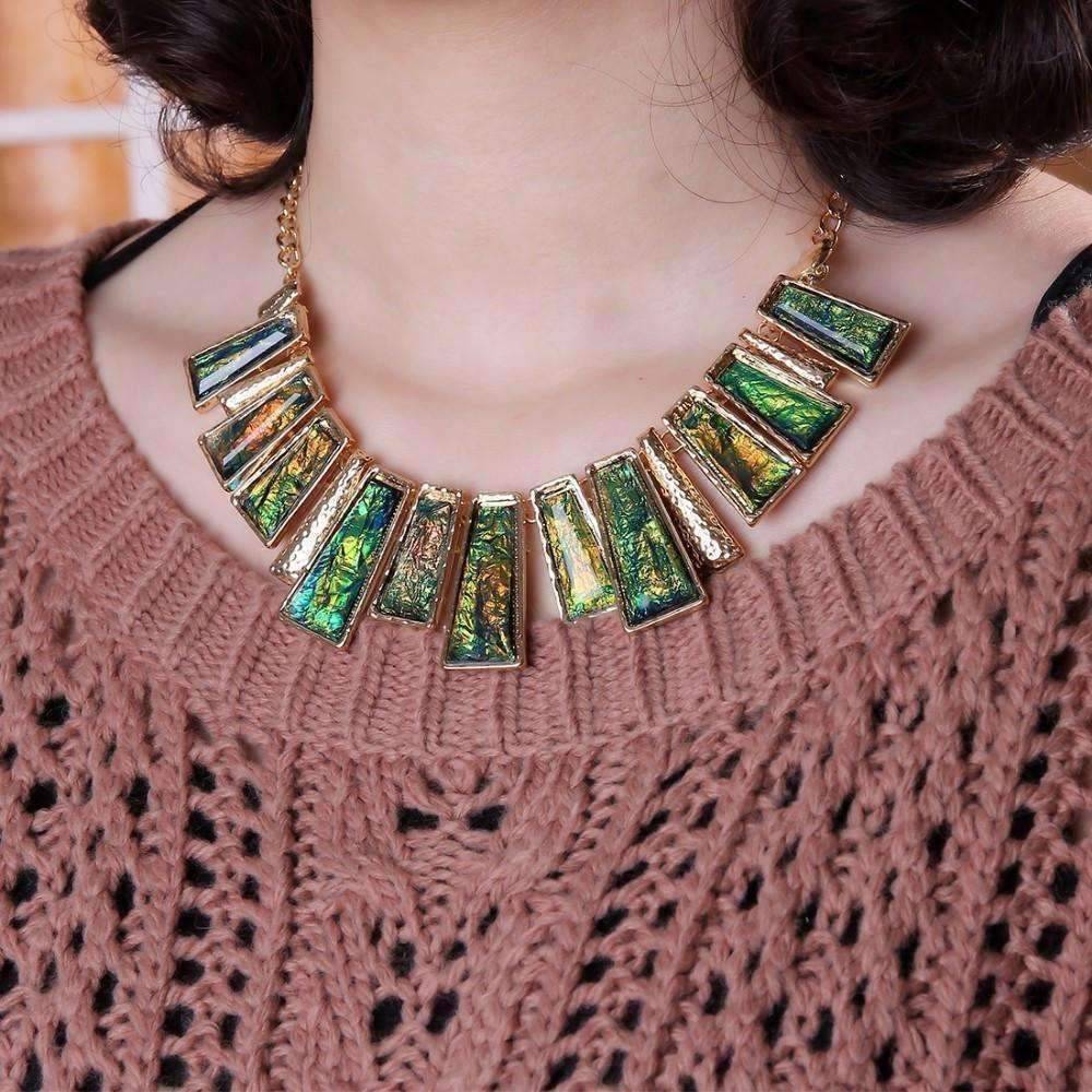 Feshionn IOBI Sets Aztec Empire Collar Necklace and Earring Set