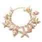 Feshionn IOBI Sets Mermaid's Collar Seashell & Starfish Gold Plated Necklace or Bracelet