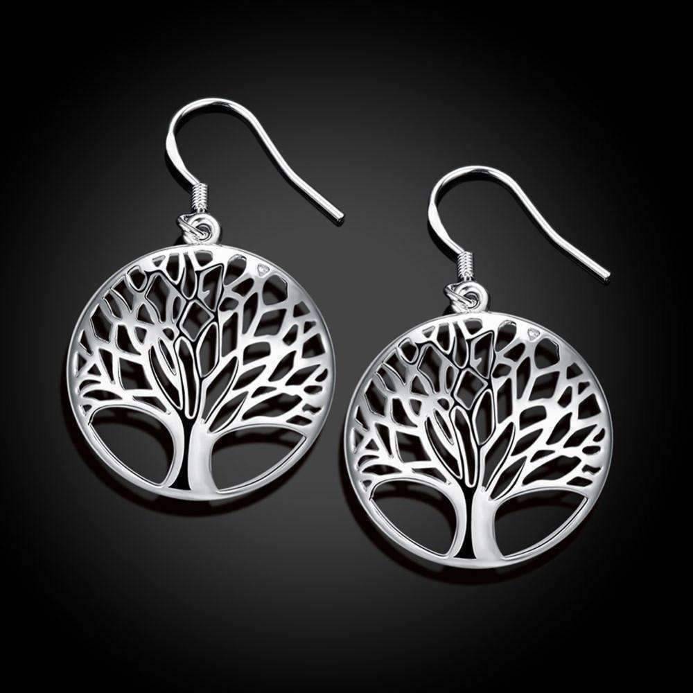 Feshionn IOBI Sets ON SALE - Tree of Life Sterling Silver Necklace and Earrings Set