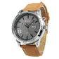 Feshionn IOBI Watches Camel Sueded Leather 8 Watch For Men or Women - Your Choice of Black, Camel, or Dark Grey