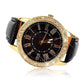 Feshionn IOBI Watches Casual Elegance Yellow Gold Geneva Watch With Matching Face ~ Two Classic Colors