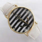 Feshionn IOBI Watches CLEARANCE - Ahoy! Anchor Watch in White and Black Stripes