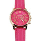 Feshionn IOBI Watches Deep Pink CLEARANCE - Rose Gold Classic Geneva Watch - Choose Your Color