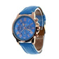 Feshionn IOBI Watches Light Blue CLEARANCE - Rose Gold Classic Geneva Watch - Choose Your Color