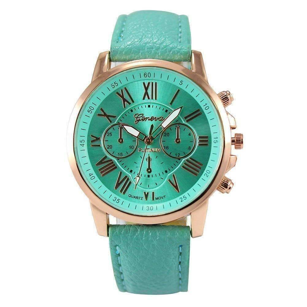Feshionn IOBI Watches Mint Green CLEARANCE - Rose Gold Classic Geneva Watch - Choose Your Color