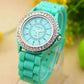 Feshionn IOBI Watches Mint Green Sparkly Silky Silicone Watch - Choose Your Color
