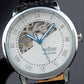 Feshionn IOBI Watches Sophisticated In White Mechanical Skeleton Automatic Watch For Men