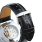 Feshionn IOBI Watches Sophisticated In White Mechanical Skeleton Automatic Watch For Men