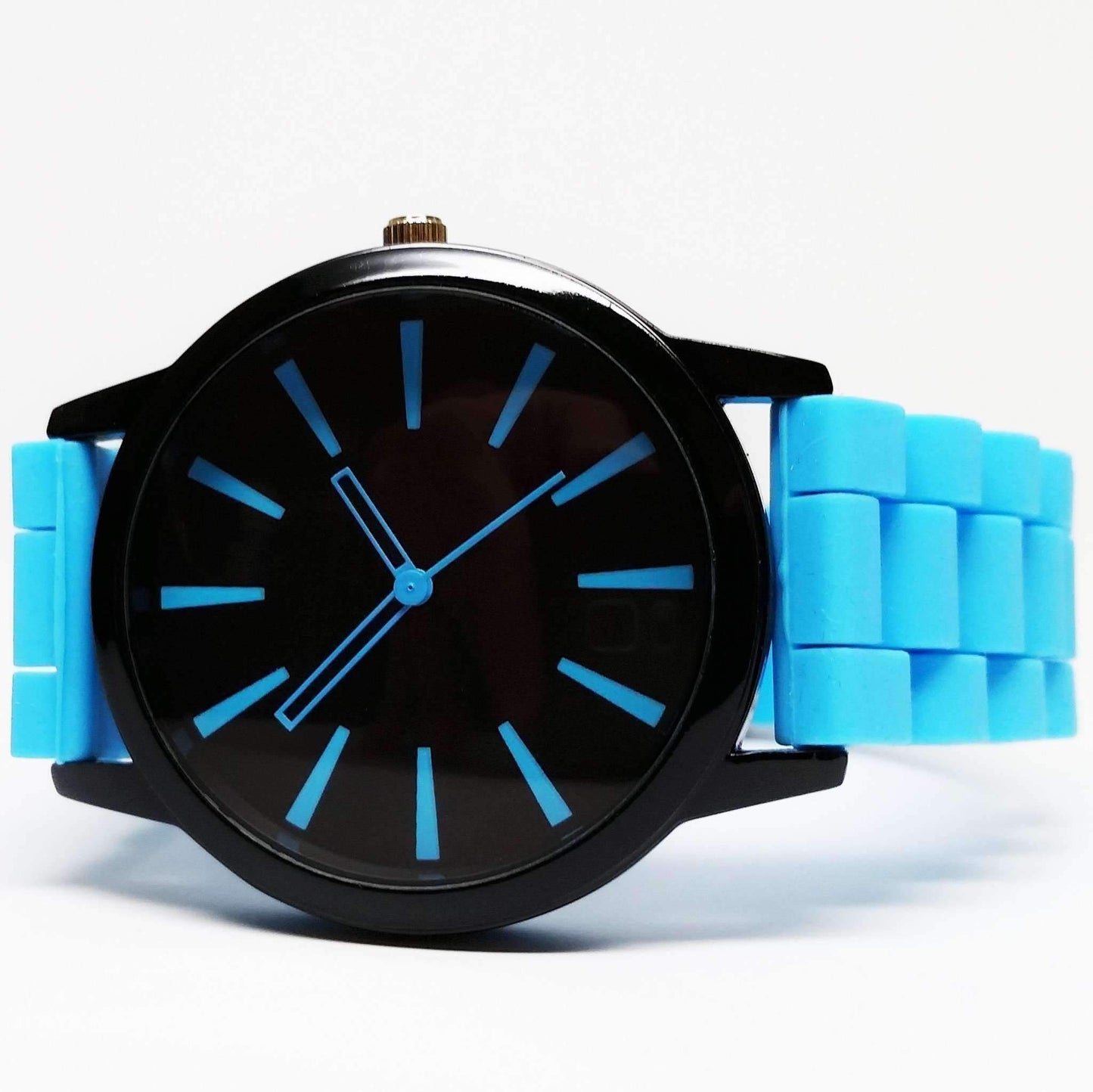 Feshionn IOBI Watches Sporty Silicone Watch in Blue