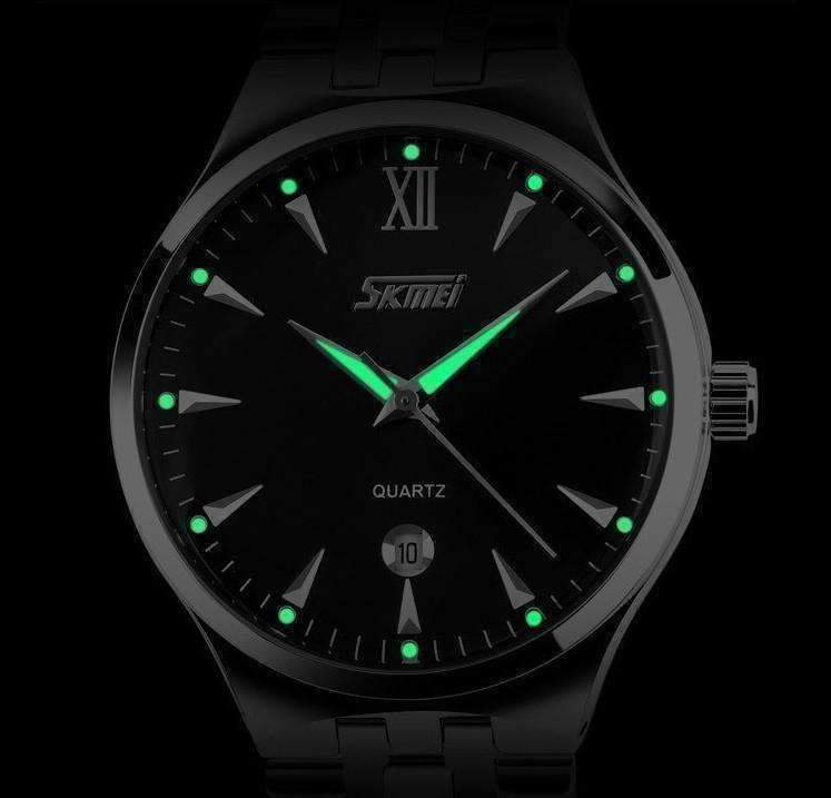 Feshionn IOBI Watches Swim or Sport Auto-Date Water Resistant Stainless Steel Men's Wrist Watch