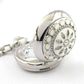 Feshionn IOBI Watches White Pearl Flower Vintage Style Mini Pocket Watch Necklace