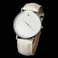 Feshionn IOBI Watches White Swiss Leather Watch - Choose Your Color - Black, White, or Brown