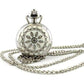 Feshionn IOBI Watches White White Pearl Flower Vintage Style Mini Pocket Watch Necklace