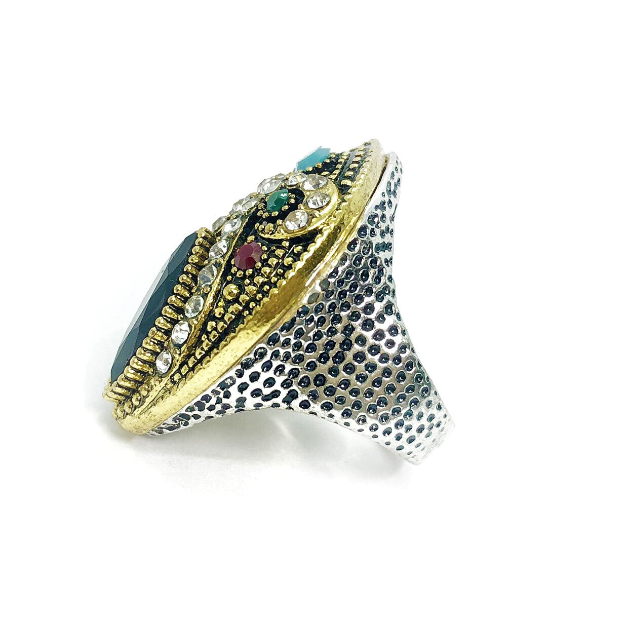 Turkish Empire Bejeweled Cocktail Ring for Women