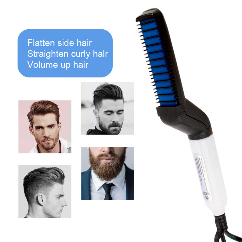 Hair and Beard Straightener Multifunctional Comb Brush for Man