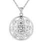 Shining All Around CZ Sterling Silver Necklace