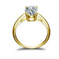 Gia D'ora 2CT Oval Solitaire IOBI Simulated Diamond Ring for Woman