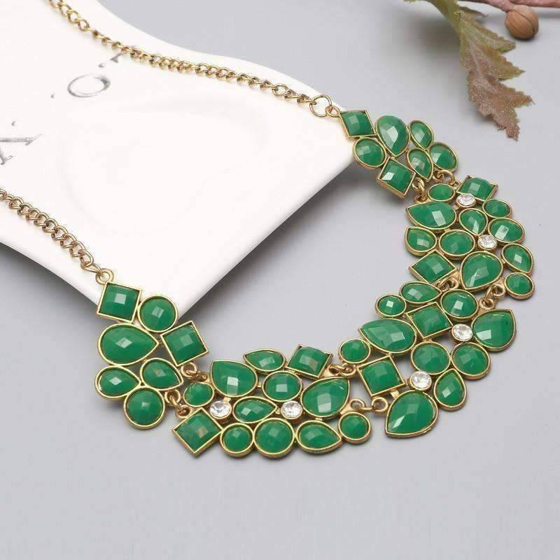 Fab Form Crystal Collar Necklace - In Four Colors